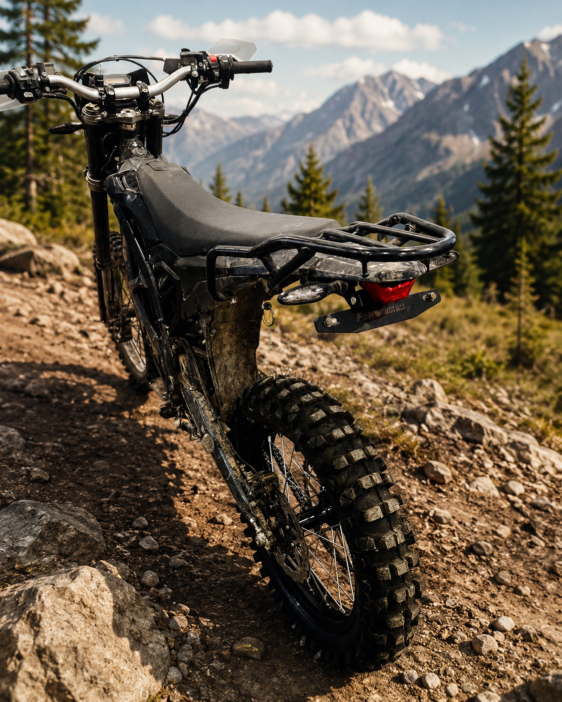 SurRon Ultra Bee with rear rack